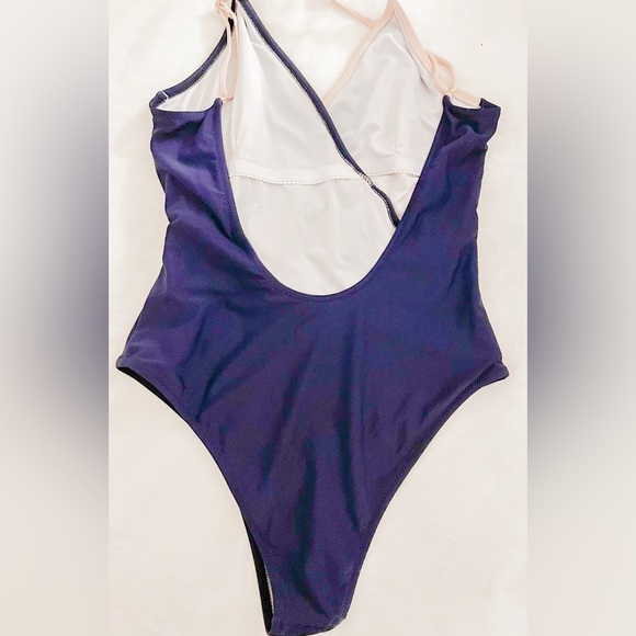 CUPSHE Navy Womens One Piece Swimsuit Size Small EUC - Picture 9 of 16